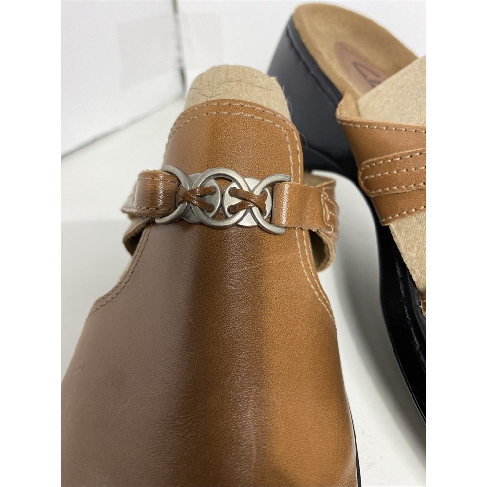 Clarks Women's Style 70082 Tan Keyna‎ Open Toe Sandals 10M Adjustable - Picture 3 of 10